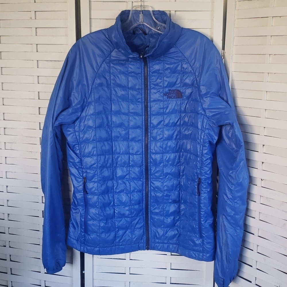 The north face lightweight thermo ball royal blue full zip mens jacket s…